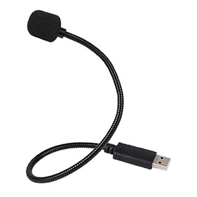 USB Microphone 360° Directional  Laptop Vocal Chats Black