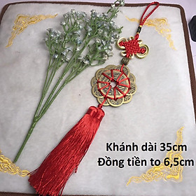 Mua Đồng tiền hoa mai bằng đồng tết khánh MS34