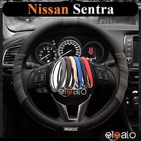 Hình ảnh Bọc vô lăng da PU dành cho xe Nissan Sentra cao cấp SPAR - OTOALO