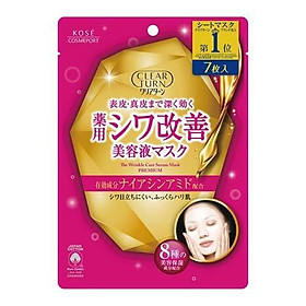 Mặt nạ cải thiện nếp nhăn cao cấp CLEAR TURN (7 miếng)
