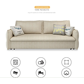 Sofa giường đa năng hộc kéo HGK-16 ngăn chứa đồ tiện dụng Tundo KT 1m8