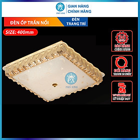 Đèn ốp trần Led trang trí,ốp trần ban công, đèn ốp trần nổi trang trí, đèn ốp vuông, mâm ốp trần nổi phi 400mm