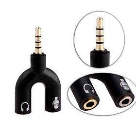 Mua Chia tai nghe 3.5 từ 1 thành 2 cổng hình chữ Y - Dạng đầu jack loại cao cấp ( màu ngẫu nhiên )