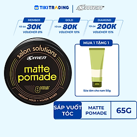 Sáp vuốt tóc Xmen Salon Solution 65g - 8h giữ nếp với 3 lựa chọn