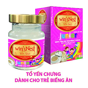 Nước yến sào win'sNest Junior 12% ( 70ml ) thích hợp cho mọi đối tượng, đặc biệt trẻ em biếng ăn