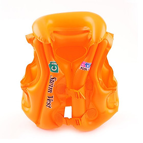 Áo phao bơi trẻ em ABC - Size S (bé từ 3-5 tuổi), chất liệu nhựa dẻo PVC an toàn - POKI