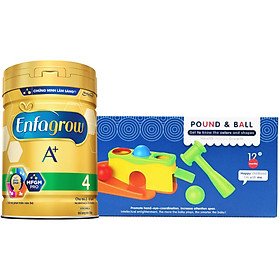 Combo 1 Lon Sữa Bột Enfagrow A+ 4 830g Tặng Đồ Chơi Đập Banh
