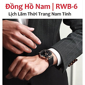 Mua Đồng hồ nam RWB6 RWB7 mặt kính chống xước size 40 dây da
