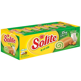 Khay 20 Gói Bánh Solite Swissroll Vị Lá Dứa - Kinh Đô (360g)
