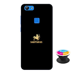 Ốp lưng nhựa dẻo dành cho Vivo V7 in hình Sagitaurius - Tặng Popsocket in logo iCase - Hàng Chính Hãng