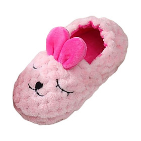 Hình ảnh Cute Animal Kid House Slippers Girls Slip on Shoes Plush Rabbit Slippers for Casual Winter Outdoor Walking