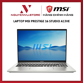 Mua Laptop MSI Prestige 16 Studio A13VE (Core i7-13700H | 16GB | 1TB | RTX 4050 6GB | 16 inch QHD+ 165Hz | Win 11 | Bạc) - Hàng Chính Hãng