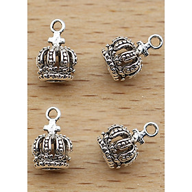 Combo 4 cái charm bạc thái hình vương miện treo - Ngọc Quý Gemstones