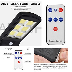 Mua Đèn led cob 120 led năng lượng mặt trời liền thể cảm biến chuyển động