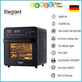 Nồi Chiên Không Dầu Thương Hiệu Đức ELEGANT AF530T 8 Chế Độ Nấu Dung Tích 6L Công Suất 1400W - Hàng Chính Hãng