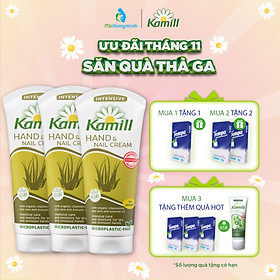 Combo 3 tuýp Kem dưỡng da tay và móng tay Kamill Hand & Nail Cream (Tặng kèm 3 gói Tempo và 1 classic tuýp 30ml)