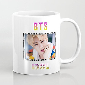 Ly cốc sứ in hình JIN BTS 