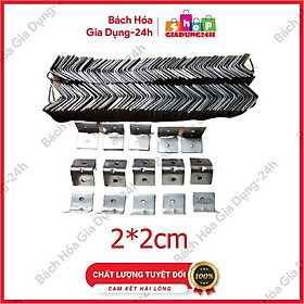 Mua 100 Ke Góc Vuông bán kệ góc 2 Lỗ 2*2cm- Ke vuông góc 2 lỗ/ ke góc đều 18mm-Giadung24h