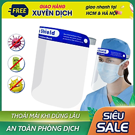 Kính Che Mặt Chống Giọt Bắn Phòng Dịch Face Shield- Thiết Kế An Toàn, Ôm Trọn Khuôn Mặt, Thoải Mái Khi Sử Dụng - Chính Hãng