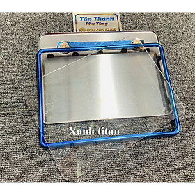 Biển số dành cho xe máy: titan, vàng, inox, 7 màu dày, đẹp ( bộ 3 món)-Loại 2 phân