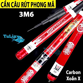 Hình ảnh Cần Câu Tay Siêu Bạo Lực HANDING PHONG MÃ - Cần Câu Đài ,Cần Câu Đơn Thân Xoắn Carbon X , Độ Cứng 5H