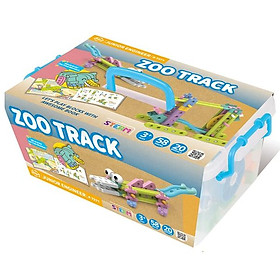 Đồ Chơi Lắp Ráp Sở Thú Vui Vẻ Junior Engineer Zoo Track - Gigo Toys #7371 (58 Mảnh Ghép)