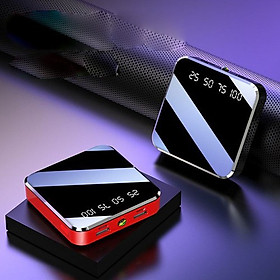 Sạc dự phòng mặt kính 20,000mAh , có 2 đèn pin và hiển thị % pin ( Thực 12,000 mAh, Sài được >08 tiếng)