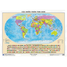 Các nước trên Thế giới khổ A1 KT 50cm x 70cm (Elip)