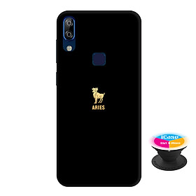 Ốp lưng nhựa dẻo dành cho Vsmart Active 1 Plus in hình Aries - Tặng Popsocket in logo iCase - Hàng Chính Hãng