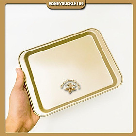 Mua Khay Nướng Bánh Chữ Nhật Chống Dính Mini 24*18*2cm (Mầu Vàng)