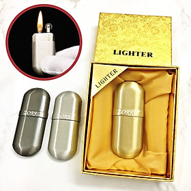Mua Hộp quẹt bật lửa xăng đá cổ 1 bánh xe siêu mỏng - (xài xăng)