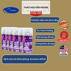 Bộ 6 Chai Nước Hoa Xịt Phòng Auramax Hương CK