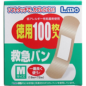 Bộ 3 hộp băng keo cá nhân tiện lợi chống nhiễm trùng ( 100 miếng ) - Hàng nội địa Nhật