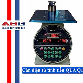 Cân điện tử tính tiền QUA Q1 loại 40kg chính hãng, chính xác, bền bỉ cho cửa hàng