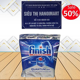 Viên rửa chén bát FINISH Quantum túi 54 viên - Hương Chanh