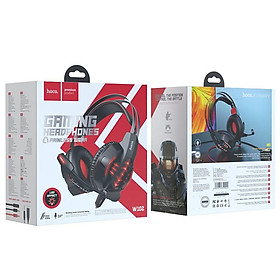 Mua Tai nghe chụp đầu GAMING HOCO W102 - jack 3.5 Có Micro  Dây Chống Đứt  Dùng Được Cho Máy Tính Và Điện Thoại Đẹp Hay Bền - HÀng chính hãng