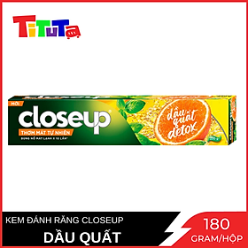 Kem Đánh Răng Closeup Dầu Quất Detox 180gr