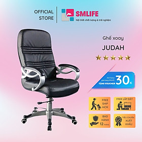 Ghế xoay văn phòng lưng cao da công nghiệp SMLIFE Judah