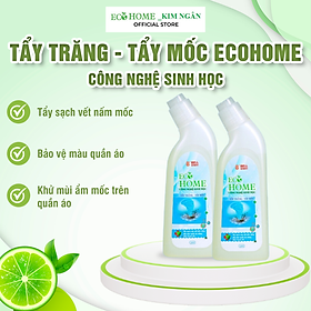 Nước Tẩy Trắng - Tẩy Mốc Quần Áo Công Nghệ SInh Học ECOHOME 280G Đánh Bay Mọi Vết Ố Mốc Lâu Ngày Bám Trên Balo Túi