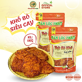 KHÔ BÒ MIẾNG SIÊU CAY TÂN LỘC PHÁT 1KG - COMBO 2 BỊCH 500G