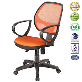 Ghế xoay lưới văn phòng, ghế xoay làm việc GX05 chân sao nhựa, bảo hành 12 tháng
