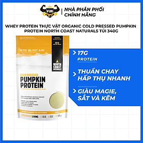 Whey Protein Thực Vật Organic Cold Pressed Pumpkin Protein North Coast Naturals Túi 340g