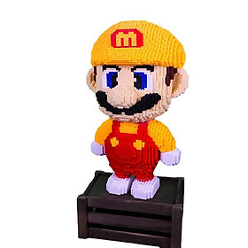 Xếp hình mario cỡ lớn size to 50cm đồ chơi xếp hình nano 3d cho bé chuẩn mẫu