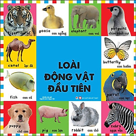 Sách - Loài Động Vật Đầu Tiên - Bộ  Từ Vựng Đầu Đời Cho Bé - Tân Việt Books