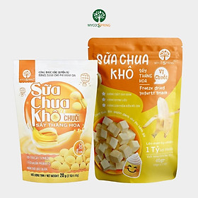 Sữa Chua Khô MycoSpring hoa quả sấy thăng hoa VỊ CHUỐI - Hỗ Trợ Tiêu Hóa - Tăng Sức Đề Kháng