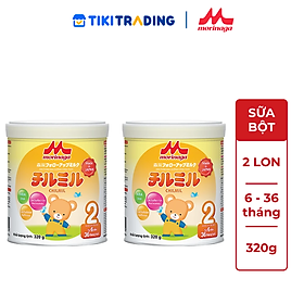 Combo 2 lon Sữa Morinaga số 2 (Chilmil) 320g (6 - 36 tháng)
