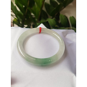 Vòng cẩm thạch Ngọc Đẹp Lý A SỊN 50mm x 7mm Chất liệu đá tự nhiên màu xanh ngọc bóng điểm xanh lý vân đậm tự nhiên bóng đẹp Nữ 50kg - 56kg ạ