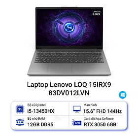 Mua Laptop Lenovo LOQ 15IRX9 83DV012LVN (Intel Core i5-13450HX | 12GB | 512GB | RTX 3050 6GB | 15.6 inch FHD | Win 11 | Xám) - HÀNG CHÍNH HÃNG