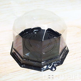 Mua 5Hộp nhựa đựng bánh đế đen nắp đa giác