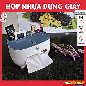 Mua Hộp Đựng Khăn Giấy Ăn Cao Cấp Để Bàn Kèm Ngăn Để Điện Thoại Có Ngăn Kéo Tiện Lợi